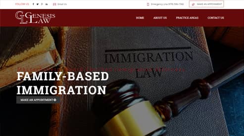 law firm attorney website design boston, ma
