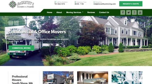 moving and storage company websites boston, ma