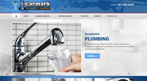 plumbers website design seo marshfield-ma