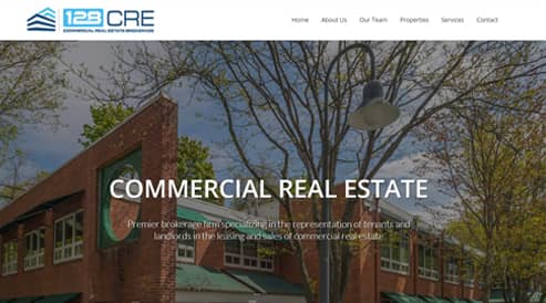 commercial real estate company website design boston, ma
