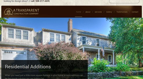 Builders website design contractor websites