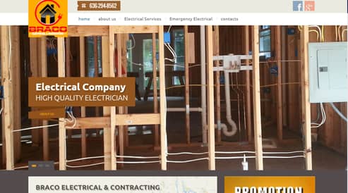 websites design for electrician seo