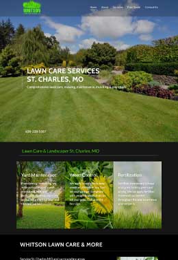 Website Builder for landscaping lawn care contractor