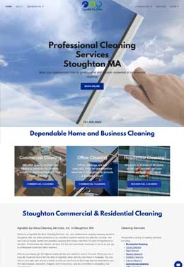 Website Builder for cleaning company contractor